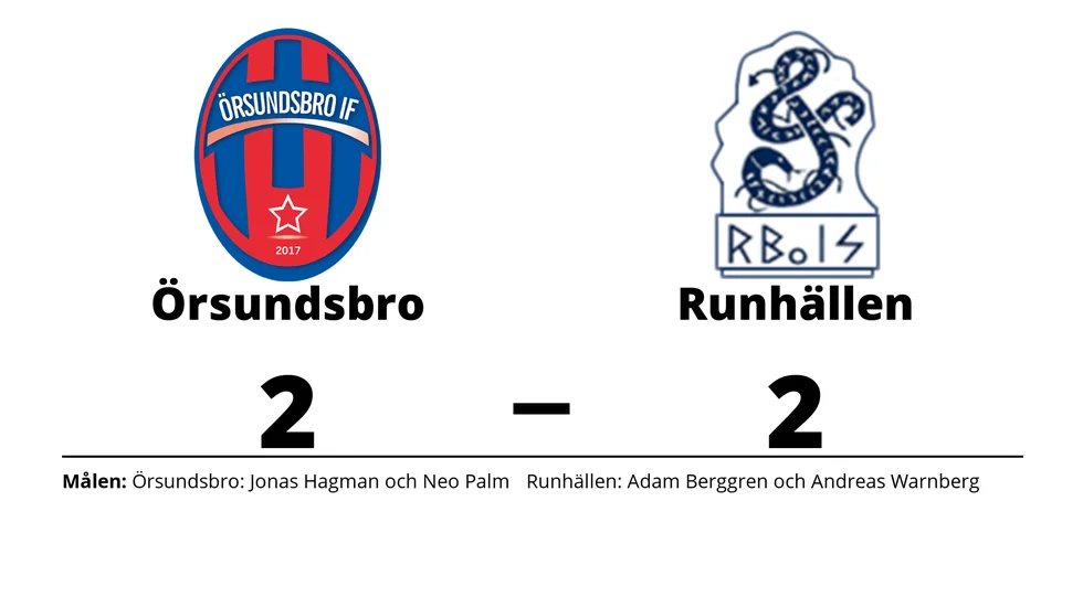 Örsundsbro IF spelade lika mot Runhällens BoIS