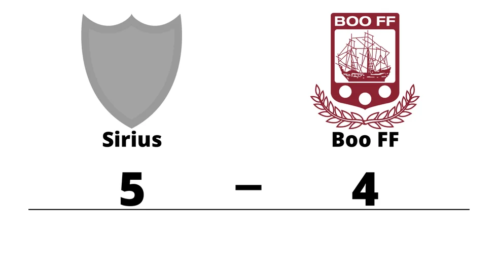 IK Sirius FK vann mot Boo FF