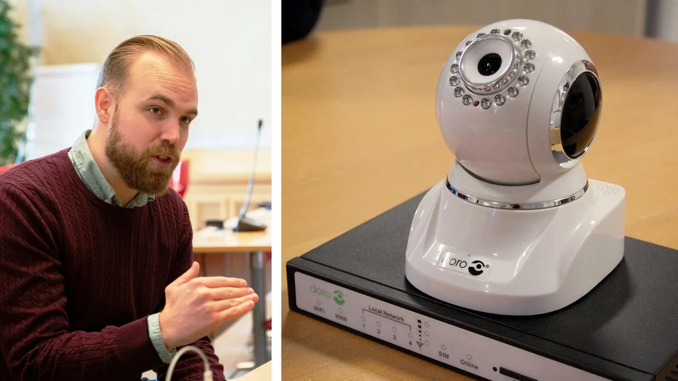 Linköping har under ett år haft ett pilotprojekt där kameror använts för att skapa trygghet för äldre. Nu ska kommunen införa tekniken på bred front i hela kommunen.
Jonathan Hermansson (S) är ordförande i äldrenämnden.