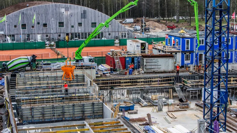 byggbolaget Veidekkes bygge på Torgny Segerstedts all 22-30 i Rosendal.