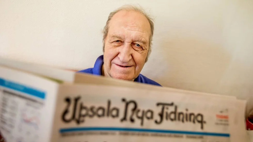 Rör sig gärna. Göte Kollstedt har alltid tyckt om att vara aktiv. UNT delade han ut innan jobbet under många år. Men när han fyllde 75 år fick det räcka.