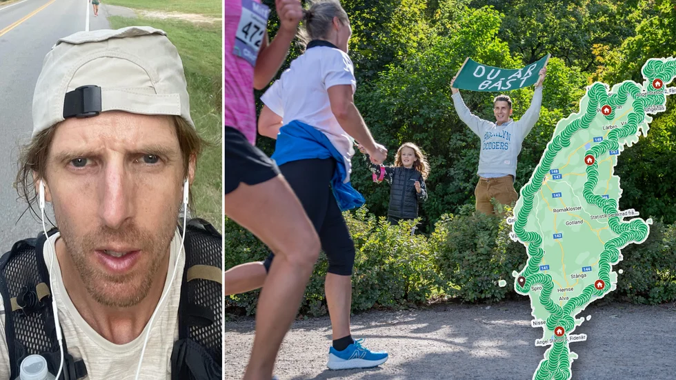Loppet Gotland Run 511k går av stapeln lördag morgon. För första gången någonsin ska fem deltagare ge sig på att springa de 511 kilometrarna runt Gotland och Fårö – på max tio dagar. Arrangör Peter Schröder, i bild, ber gotlänningar heja på löparna under veckan. Och kanske bjuda på saft och bulle om man har över.