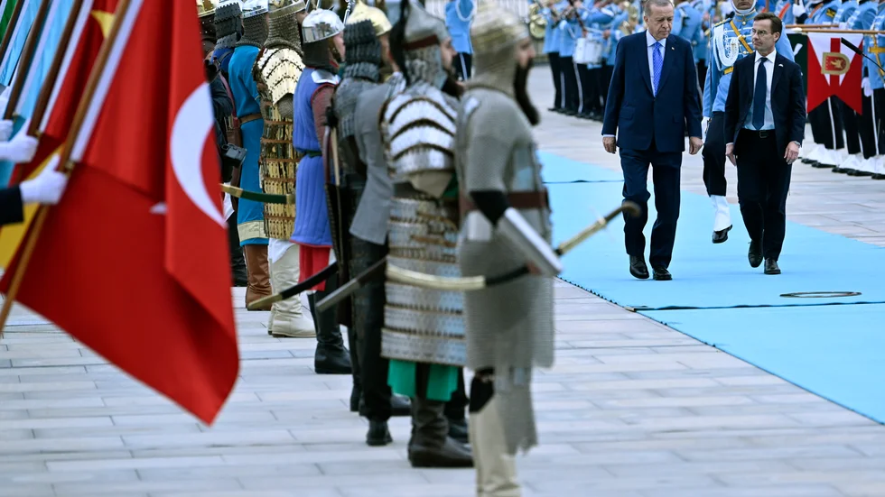 STATSBESÖK. Under hösten reste statsminister Ulf Kristersson till Ankara för diskussioner med Turkiets president Reccep Tayip Erdogan.