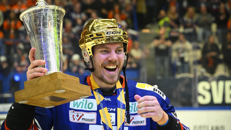 Joel Kellman, som vann SM-guld med Växjö i år, är klar för Färjestad. Arkivbild.