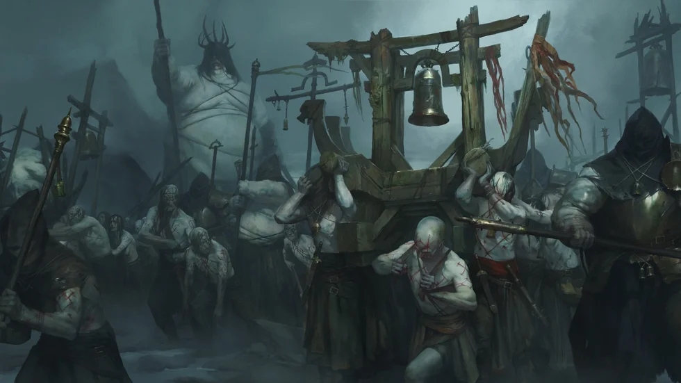 En ny monstergrupp är "de drunknade", som dyker upp längs kusterna för att dra ned sina offer i havens djup. De har tidigare synts till i mobiltiteln "Diablo immortal". Pressbild.