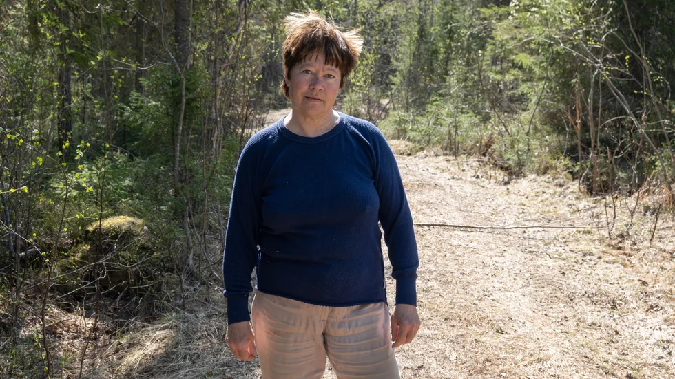 Heléne Andersson kalavverkar inte sin skog, det skulle inte turisterna uppskatta.