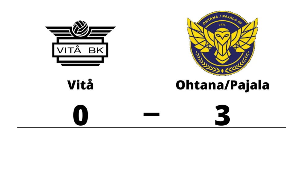 Vitå BK förlorade mot Ohtana/Pajala FF