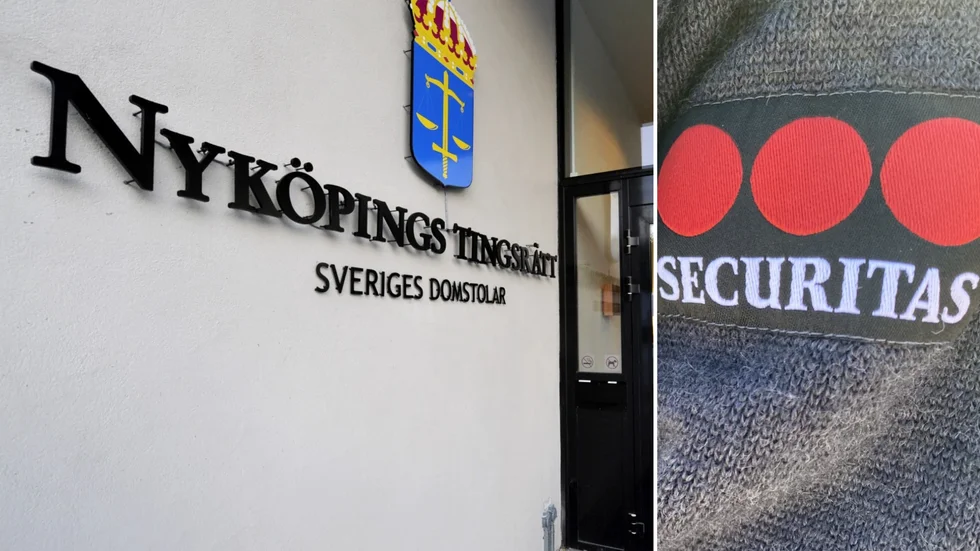 Väktaren vittnar om att mannen utsatt hen för trakasserier och obehag under lång tid.