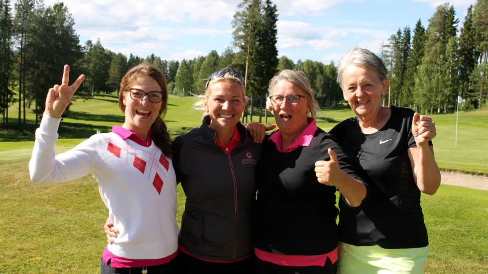Öland nästa för kvartetten som lyckades bäst i Hjärtslaget. Från vänster Barbro Wårell, Maria Andersson, Eva Rosendahl och Britt-Marie Ögren.