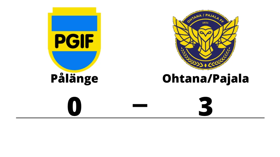 Pålänge GIF förlorade mot Ohtana/Pajala FF