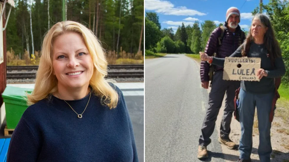 Murjeksbon Reidun Fagerström försökte förgäves hjälpa de strandade turisterna Steven Michel och Sandra Ely.