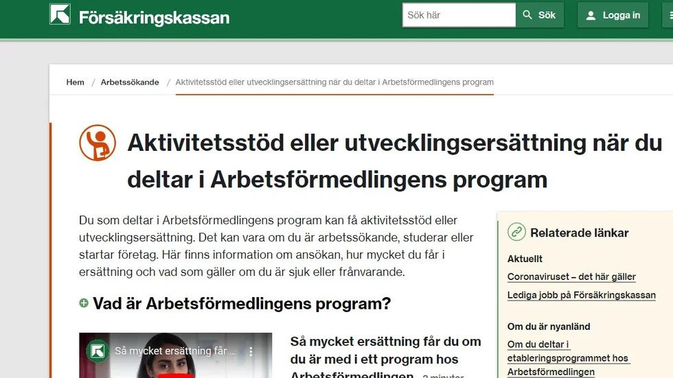 Kvinnan sökte och fick aktivitetsstöd trots att hon arbetade med lön.