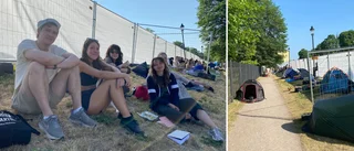 Sov utanför Botaniska inför konserten – de är först i kön