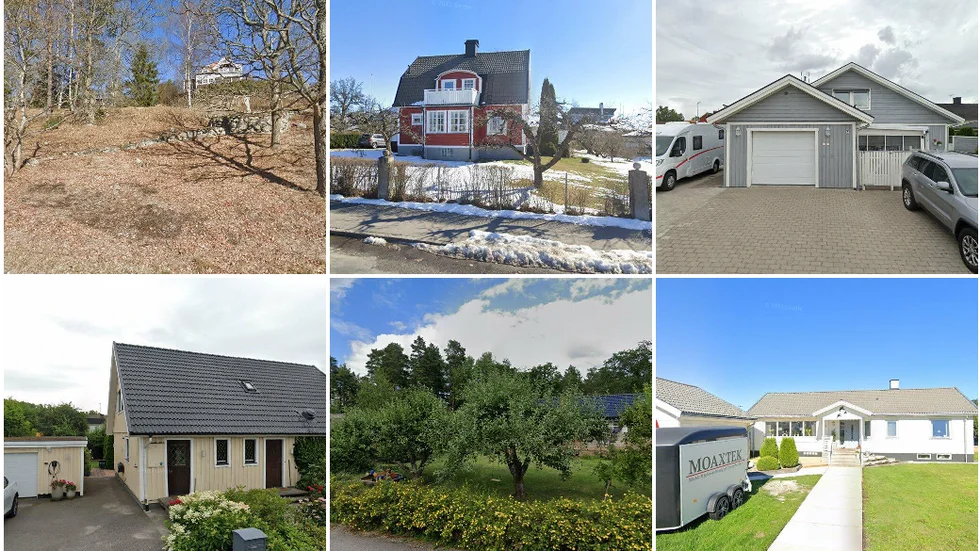 Strandvägen 118, Bråviksvägen 42, Solviksgatan 1, Klingagatan 33, Ekolodsgatan 13 och Lövbergsvägen 21
