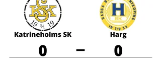 Mållöst när Katrineholms SK tog emot Harg