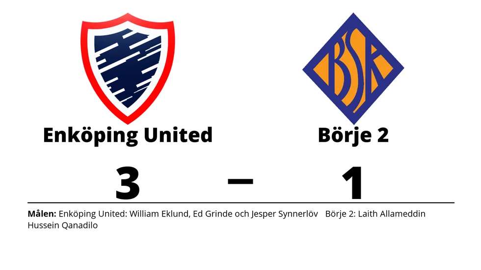 Enköping United FK vann mot Börje SK 2