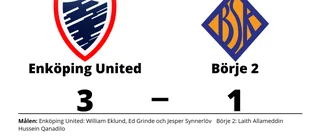 Seger för Enköping United på hemmaplan mot Börje 2