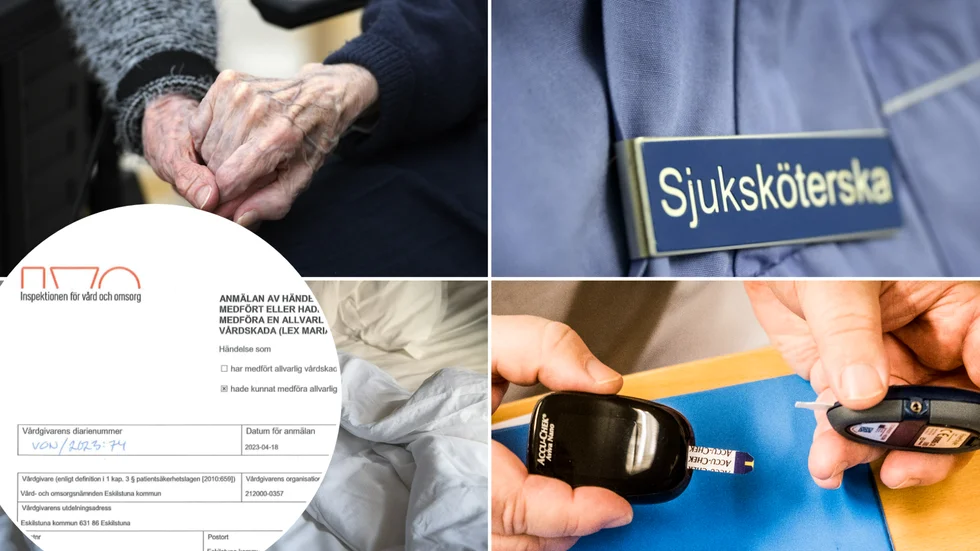 Hemtjänstpersonalen kontaktade aldrig sjuksköterska enligt kommunens rutiner trots patientens oroväckande låga blodsockervärden. 