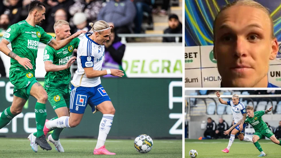 Arnór Sigurdsson var nöjd med segern och med Simon Strands utvisning.