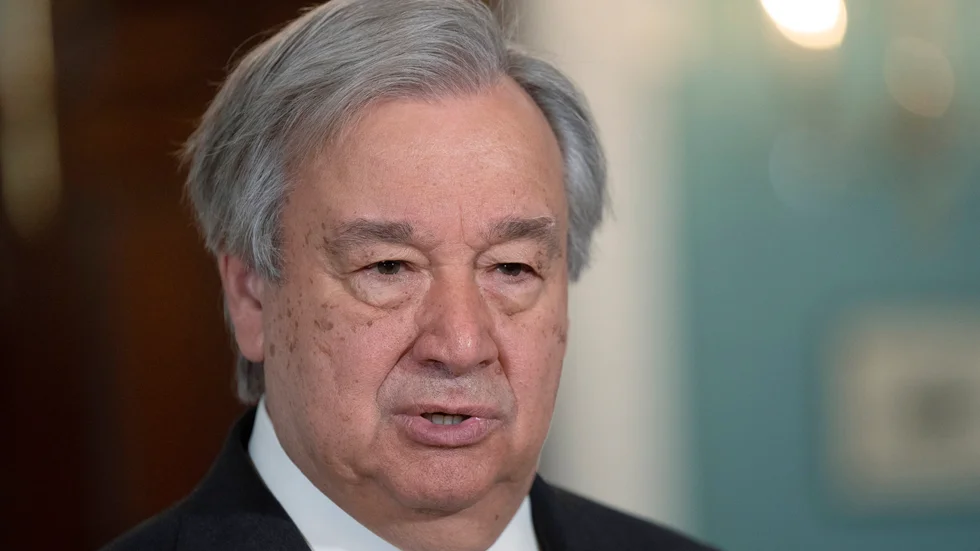 FN-chefen Antonio Guterres varnar för att Sudan är på väg mot död och förstörelse i en aldrig tidigare skådad hastighet. Arkivbild.