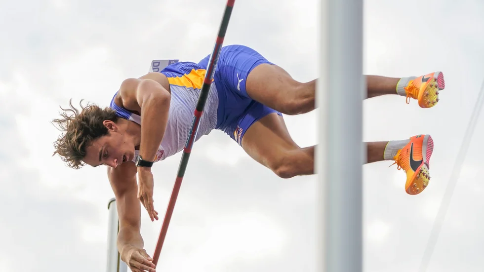 Armand Duplantis på Diamond League-galan i Oslo.