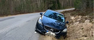 Här körde föraren i diket – med 2,23 promille alkohol i blodet