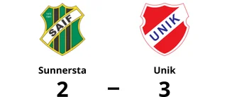 Knapp seger för Unik mot Sunnersta