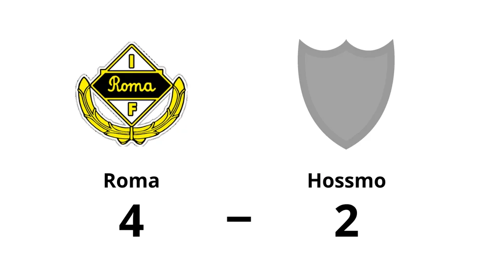 Roma IF vann mot Hossmo BK