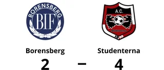 Studenterna vann trots Borensbergs uppryckning