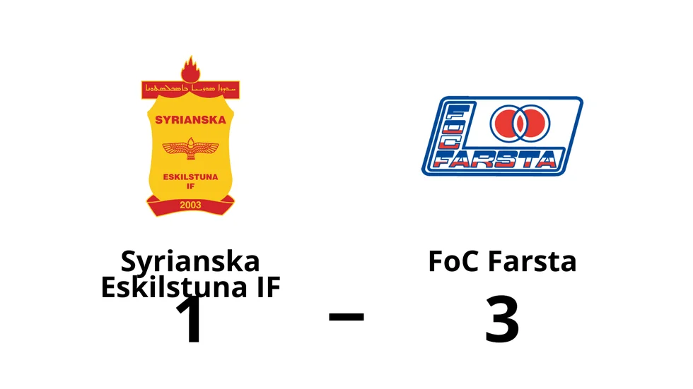 Syrianska Eskilstuna IF förlorade mot FoC Farsta