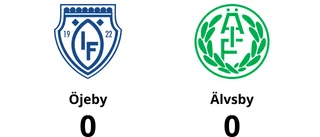 Delad pott när Öjeby tog emot Älvsby