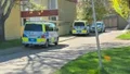 Flera polispatruller vid flerfamiljshus – man gripen