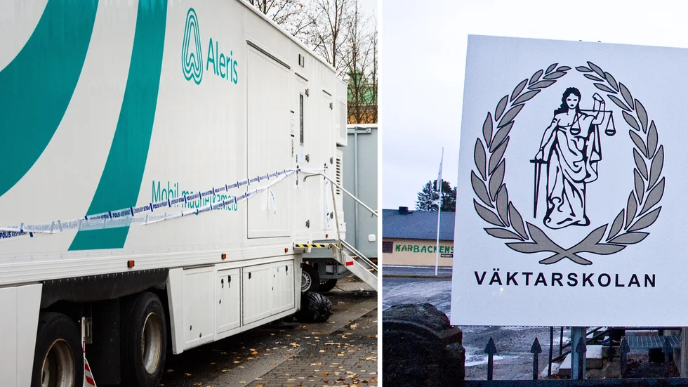 Två väktare från Väktarskolan i Boden agerade snabbt och skar loss röntgensjuksköterskan, som ska ha varit nära att kvävas i magnetkameran. "Min batong fastnade i magnetkameran", säger Håkan Lindgren.