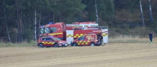 Larm om gräsbrand orsakade larmpådrag