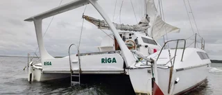 Inga åtgärder vid strandade katamaranen