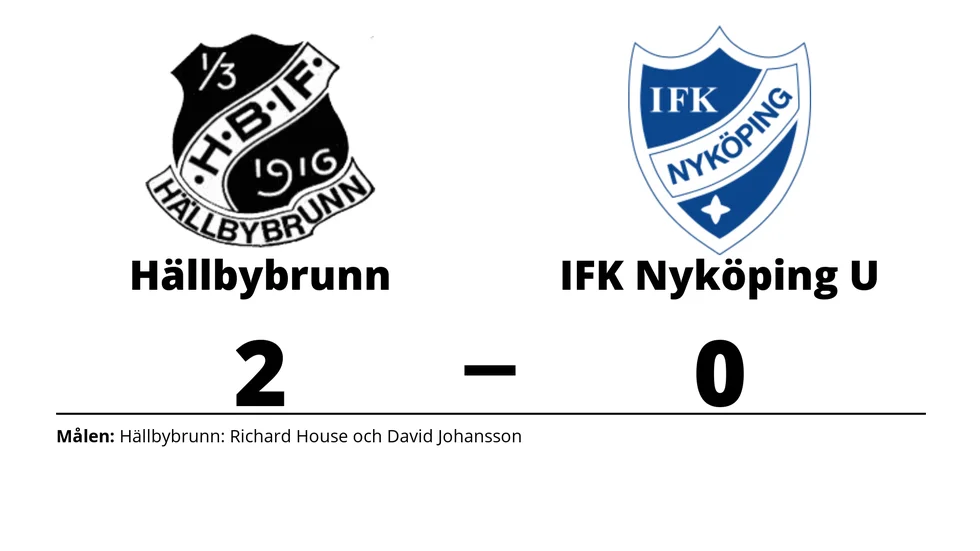 Hällbybrunns IF vann mot IFK Nyköping U