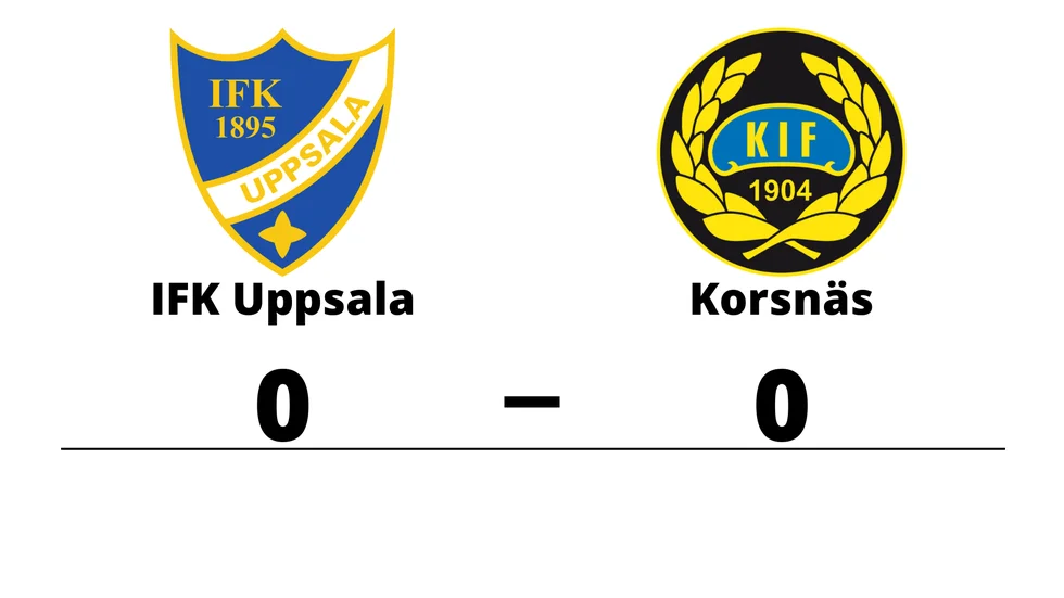 IFK Uppsala spelade lika mot Korsnäs IF FK