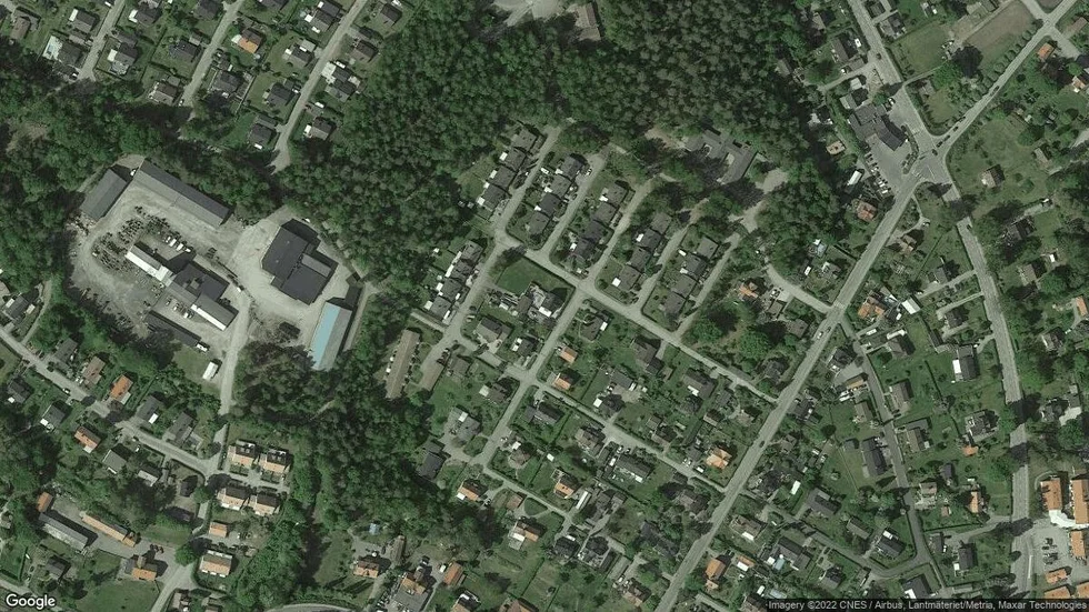 Området kring Skogshyddevägen 7