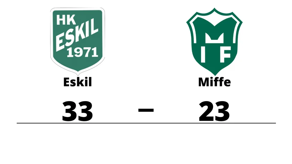 HK Eskil vann mot HK Miffe
