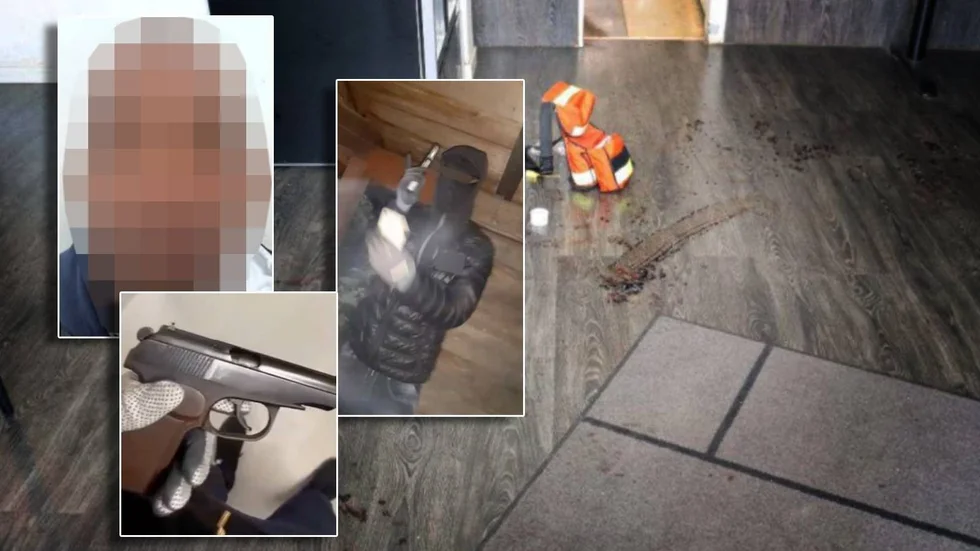 I Oxelösundsbons telefon finns material som visar hur någon hanterar vapen. Bland annat en person i svart jacka som misstänks vara kompisen som åtalas för pizzeriaskjutningen.