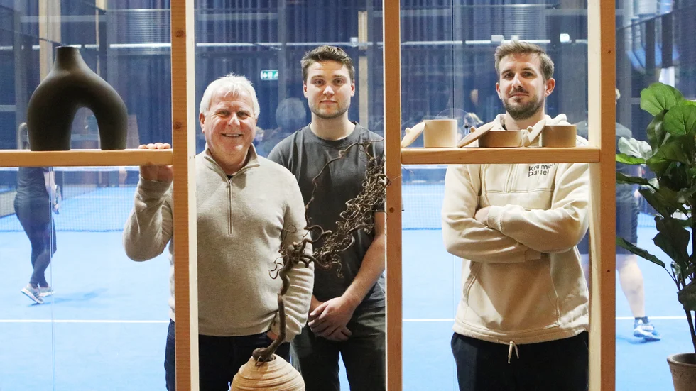 Anders Mattsson tillsammans med sönerna Eric Idervall och Mikael Celion.