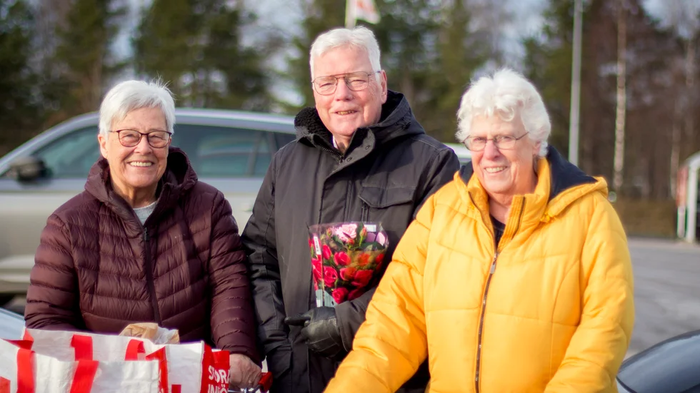 Det finns många åsikter om trafiksituationen i Katrineholm. Från vänster: Gunilla Norrman, Inge Norrman och Ewa Törnberg. 