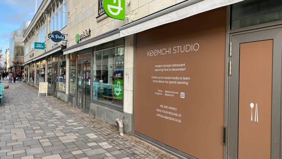 Här, mitt i Uppsalas stadskärna, ska den koreanska restaurangen öppna i decemeber.