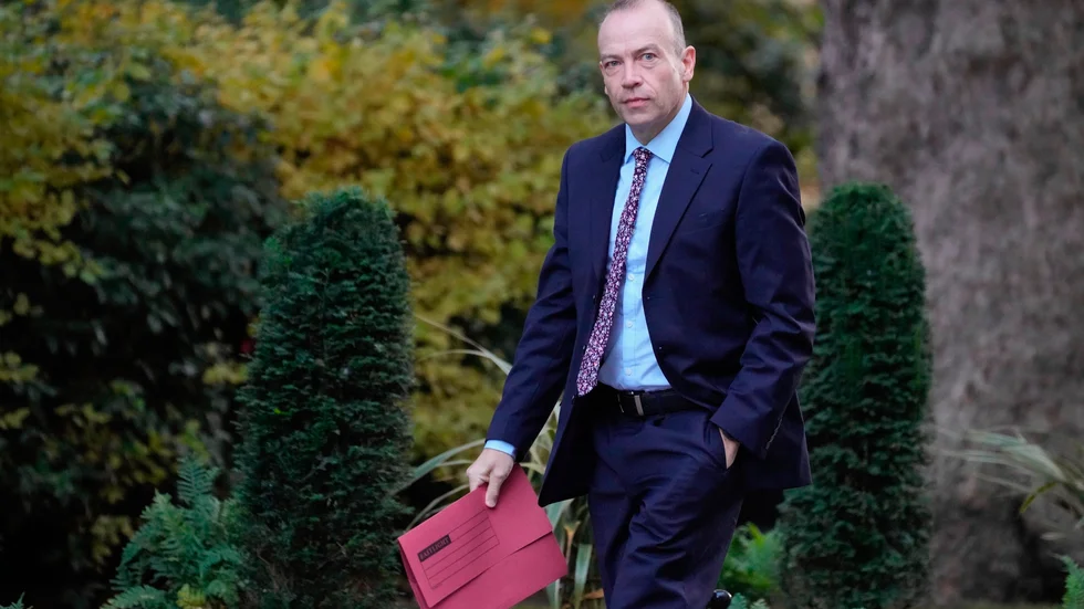 Storbritanniens Nordirlandsminister Chris Heaton-Harris. Arkivbild.
