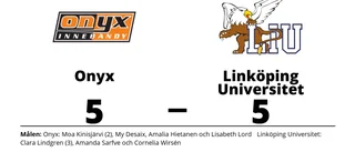 Efterlängtad poäng för Linköping Universitet - bröt förlustsviten mot Onyx