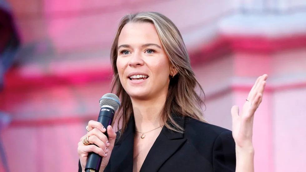 Margaux Dietz får pris för att under föregående år ha trampat i klaveret. Arkivbild.