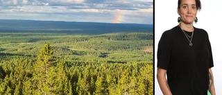 I en vit 245:a med nikotingult innertak • På väg mot Vitbergens naturreservat: ”Kläder med sig för minst en månad” 
