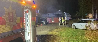 Brand i garage i Risögrund