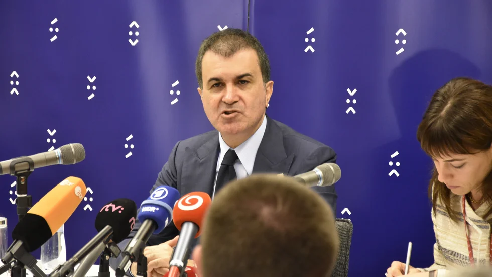 Turkiska regeringspartiet AKP:s talesperson Ömer Celik. Arkivbild.