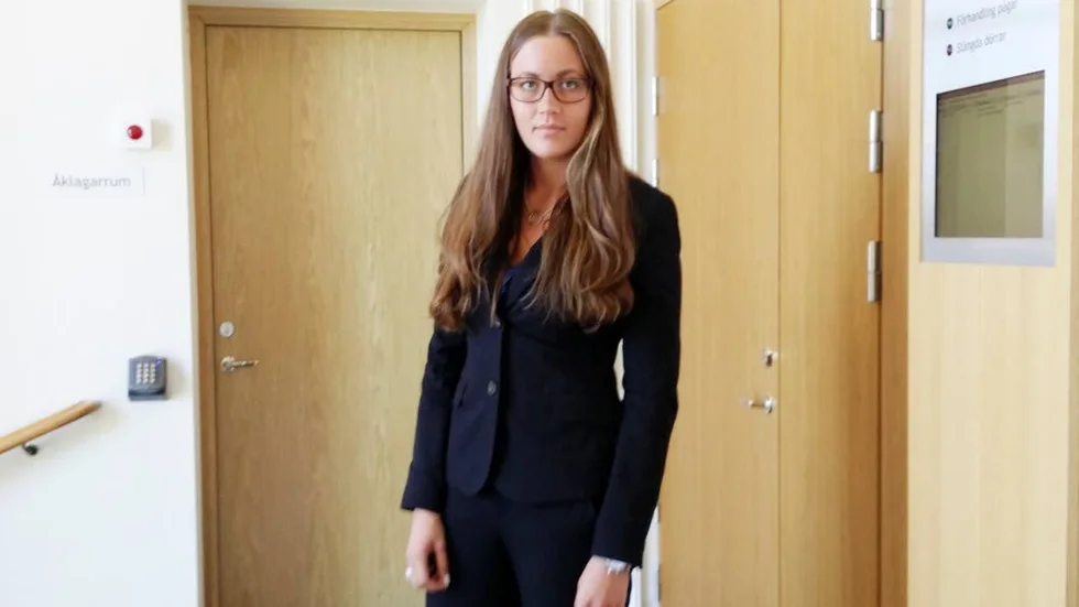 Hävdade oskuld. Försvarsadvokat Frida Larssons klient fälldes ändå för grov mordbrand.